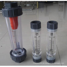 Medidor de flujo del rotámetro del vidrio para el líquido o el gas